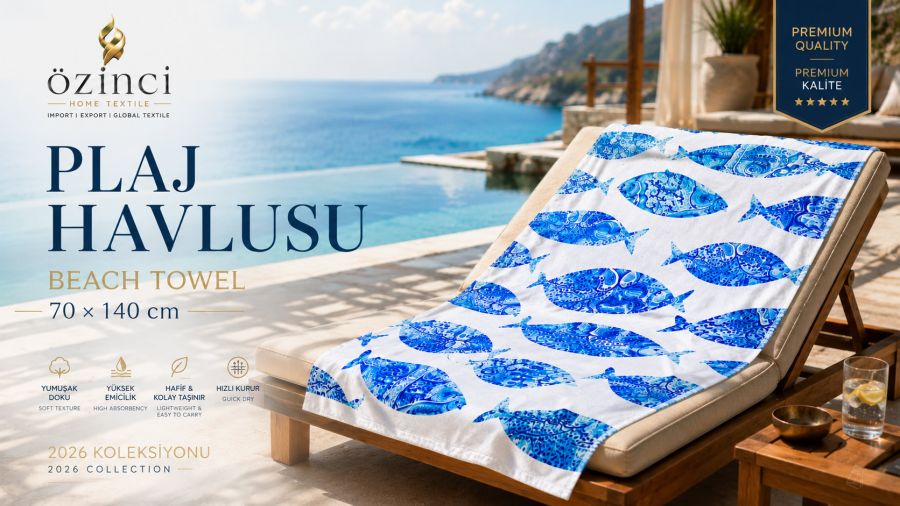 70x140 DİJİTAL PLAJ HAVLUSU KREASYON